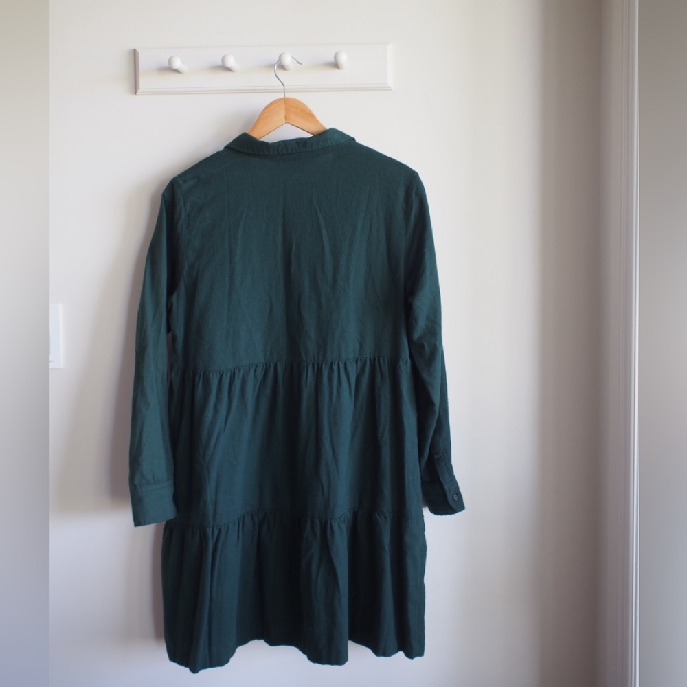 GAP Dark Green Button-Up Dress - Picture 2 of 2